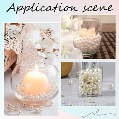 150Pcs 3 Styles  ABS Plastic Imitation Pearl Round Beads&nbsp;KY-SP0001-63B