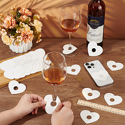 Paper Wine Glass Charms&nbsp;AJEW-WH0080-13A