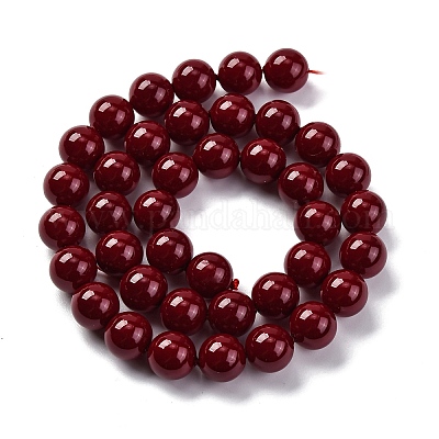 Baking Paint Glass Beads&nbsp;GLAA-Z010-01F-1