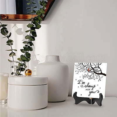 2Pcs 2 Style Square Cork Ceramics Sublimation Cup Holder Pad Mat&nbsp;AJEW-CN0001-13B-1