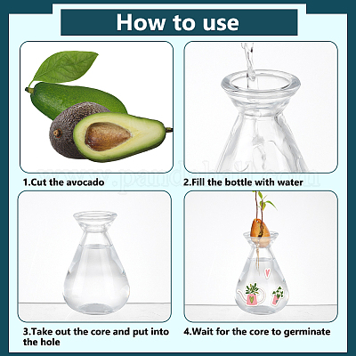 Empty Glass Diffuser Bottle for Aromatherapy&nbsp;LS-AJEW-WH0752-132-1