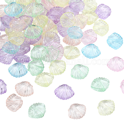 500Pcs Transparent Plastic Beads&nbsp;KY-PA0001-02-1