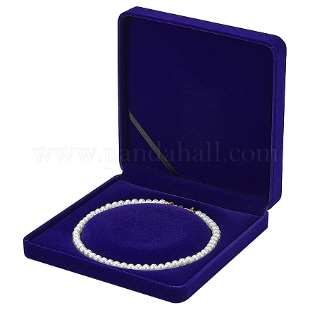 Wholesale Velvet Pearl Necklace Storage Gift Boxes - Pandahall.com
