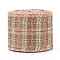 Polyester Imitation Linen Ribbon, Linen Wired Edge Ribbon, Tartan Pattern, for DIY Crafts, Christmas, Wedding, Home Decoration, Tan, 2-3/8 inch(60mm), 5m/roll(5.5 yards/roll)