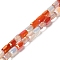 Electroplate Glass Beads Strands, Faceted, Column, Orange, 6~6.5x4mm, Hole: 0.8mm, about 80pcs/strand, 20.12~20.24 inch(51.1~51.4cm)