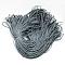 Polyester & Spandex Cord Ropes, 16-Ply, Solid Color, for Shoe Lace Cord Making, Gray, 2mm, about 109.36 yards(100m)/bundle