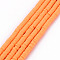 Handmade Polymer Clay Bead Strands, Heishi Beads, Disc/Flat Round, Sandy Brown, 6x0.5~1mm, Hole: 2mm, about 320~447pcs/strand, 15.74 inch~16.92 inch