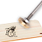 Stamping Embossing Soldering Brass with Stamp, for Cake/Wood, Fish Pattern, 30mm