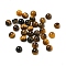 Natural Tiger Eye Cabochons, Half Round, 3x1.5mm