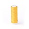 Waxed Polyester Cord, Micro Macrame Cord, for Leather Project, Bracelet Making, Shoe Reparing, Bookbinding, Flat, Goldenrod, 0.8mm, about 32.8 yards(30m)/roll