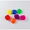 Resin Cabochons, Square, Mixed Color, 12x12x5mm