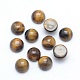 Natural Tiger Eye Cabochons&nbsp;G-P393-R26-6mm-1