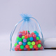 Rectangle Organza Drawstring Bags&nbsp;CON-PW0001-054B-20-1