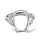 Adjustable 925 Sterling Silver 4 Prongs Ring Settings&nbsp;STER-K179-27P-2
