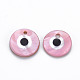 Printed Freshwater Shell Charms&nbsp;SHEL-S276-144-2
