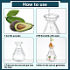 Empty Glass Diffuser Bottle for Aromatherapy&nbsp;LS-AJEW-WH0752-132-3