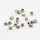 Brass Tube Crimp Beads&nbsp;KK-L021-P-FF-1