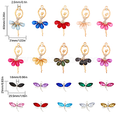 40Pcs 20 Styles Alloy Resin Big Pendants&nbsp;FIND-CA0006-81