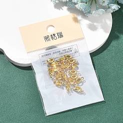 SHEGRACE Brass Pave Cubic Zirconia Oval Connector Charms&nbsp;XGRQ2O646-437C-G