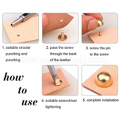 Alloy Studs Rivets&nbsp;PALLOY-WH0052-03LG