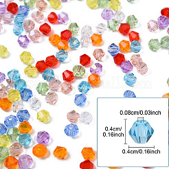 300Pcs 10 Colors Transparent Glass Beads&nbsp;EGLA-YW0001-79