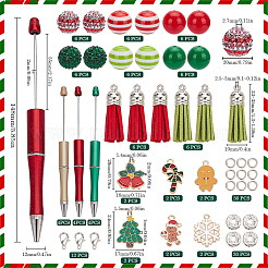 Christmas DIY Beadable Pen Making Kit&nbsp;DIY-SC0025-98