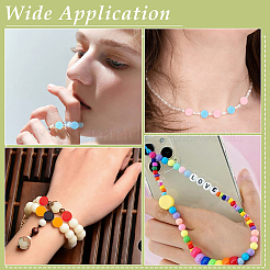 300Pcs 10 Colors Opaque Acrylic Beads&nbsp;MACR-ME0001-11