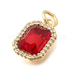 Brass Glass Pendants&nbsp;KK-N289-14G-02