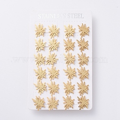 304 Stainless Steel Textured Stud Earrings&nbsp;EJEW-I239-01G