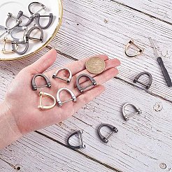Alloy D-Ring Shackles Clasps&nbsp;PALLOY-PH0005-82
