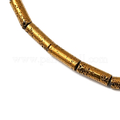 Electroplated Natural Lava Rock Beads Strands&nbsp;G-K388-03A-01