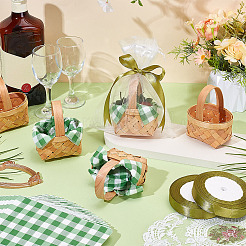 Bamboo Weaving Basket Mini Model&nbsp;AJEW-OC0015-97B