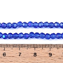 Electroplate Transparent Glass Beads Strands&nbsp;EGLA-A035-T4mm-L21