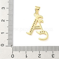 Brass Micro Pave Cubic Zirconia Pendants&nbsp;KK-I379-04G