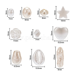 10 Style Imitation Pearl Acrylic Beads Set&nbsp;OACR-YW0001-14