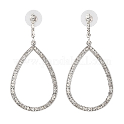 Alloy & Crystal Rhinestone Dangle Stud Earrings&nbsp;LS-EJEW-G467-01P-02