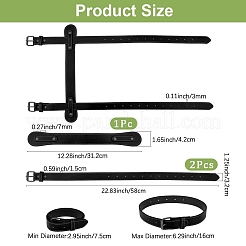 Imitation Leather with Alloy Yoga Mat Strap&nbsp;AJEW-CL0001-99B-01