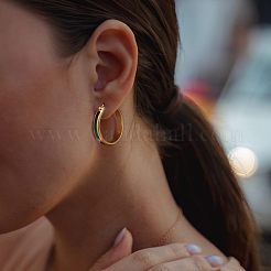 Brass Enamel Hoop Earrings&nbsp;FS-WG7714F-01