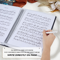 Plastic Piano Sheet Music Folder&nbsp;AJEW-WH0410-132
