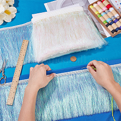 Polyester Lace Trim&nbsp;SRIB-WH0011-446D