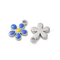 304 Stainless Steel Enamel Pendants&nbsp;STAS-G387-02P-B