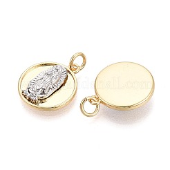 Religion Brass Pendants&nbsp;KK-T080-47G