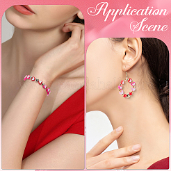 750Pcs 3 Colors Heart Acrylic Beads&nbsp;TACR-SP0001-40