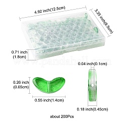 200Pcs Spray Painted Transparent Glass Beads&nbsp;GLAA-FS0002-54B