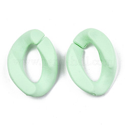 Opaque Spray Painted Acrylic Linking Rings&nbsp;OACR-S036-001A-I12