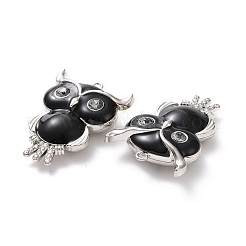 Alloy Enamel Pendant with Crystal Rhinestone&nbsp;FIND-H041-19P