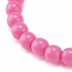 Candy Color Acrylic Beaded Stretch Bracelet for Kids&nbsp;BJEW-JB08053