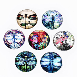 Glass Cabochons&nbsp;GGLA-S036-07