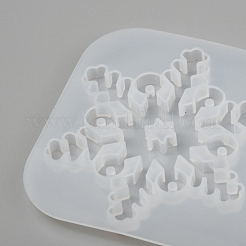 Christmas DIY Snowflake Silicone Pendant Molds&nbsp;DIY-P006-31