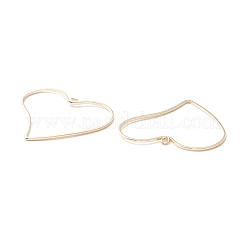 Rack Plating Brass Open Back Bezel Pendants&nbsp;KK-D069-02G-RS